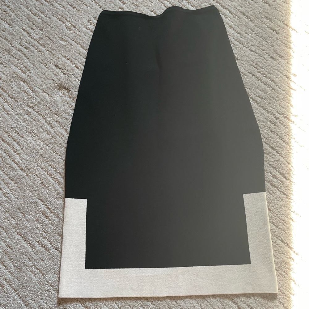 Alexander Wang Black and White Midi Skirt